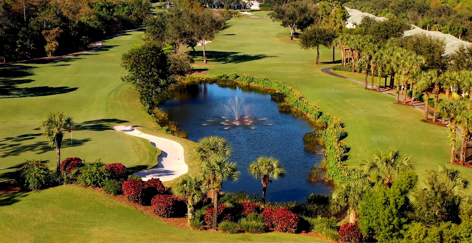 Cypress Woods Golf Course Fountain
